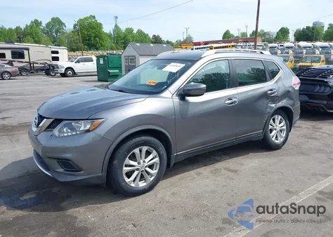 2016 Nissan Rogue Sv из США, поврежденный, VIN KNMAT2MV6GP677634